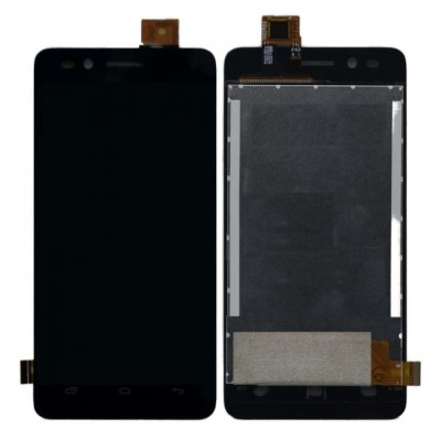 Lcd With Touch Screen For Micromax Bharat 2 Q402 Black By - Maxbhi Com