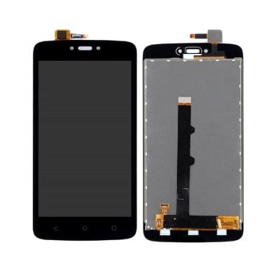 Lcd With Touch Screen For Moto C Black By - Maxbhi Com