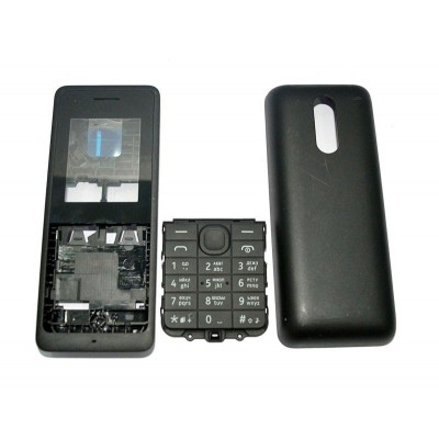 Full Body Housing for Nokia 107 Dual SIM - Black
