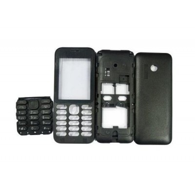 Full Body Housing for Nokia 215 Dual SIM - Black