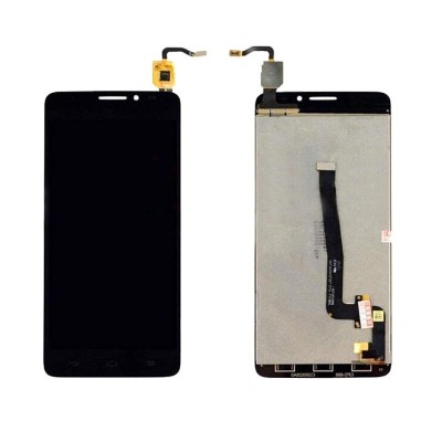 LCD with Touch Screen for Alcatel One Touch Idol X Plus - Black (complete assembly folder)