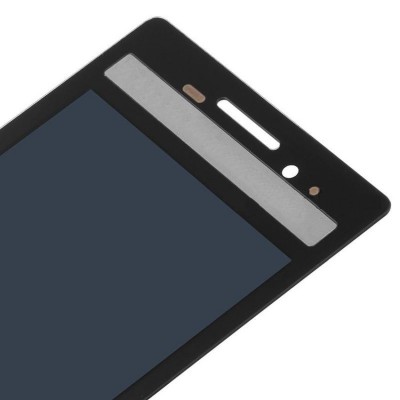LCD with Touch Screen for Blackberry Porsche Design P9983 Graphite - White (complete assembly folder)