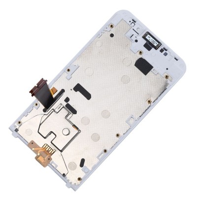 LCD with Touch Screen for BlackBerry Z30 - White (complete assembly folder)