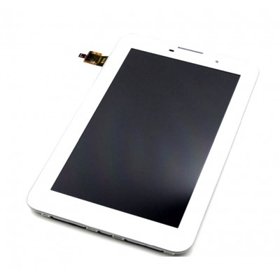 LCD with Touch Screen for Lenovo IdeaTab A3000 - White (complete assembly folder)