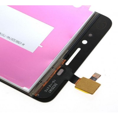 LCD with Touch Screen for Lenovo S60 - Black (complete assembly folder)