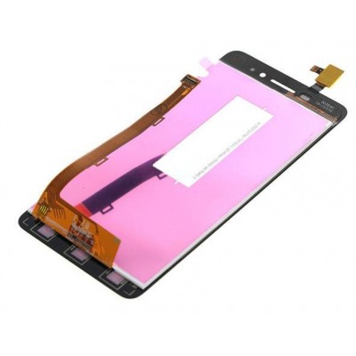 LCD with Touch Screen for Lenovo S60 - Black (complete assembly folder)