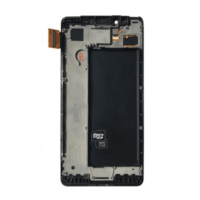 LCD with Touch Screen for Microsoft Lumia 950 XL Dual SIM - White (complete assembly folder)