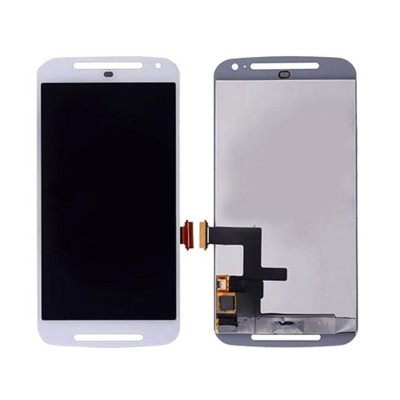 LCD with Touch Screen for Motorola Moto G 4G Dual SIM - 2nd gen - White (complete assembly folder)