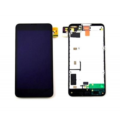 LCD with Touch Screen for Nokia Lumia 638 - Orange (complete assembly folder)