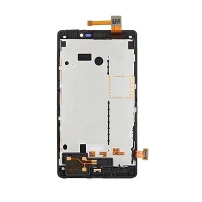 LCD with Touch Screen for Nokia Lumia 820 - Black (complete assembly folder)