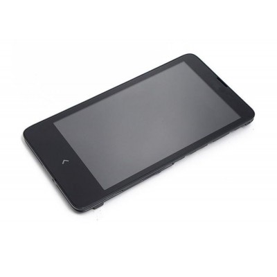 LCD with Touch Screen for Nokia X Dual SIM RM-980 - Black (complete assembly folder)