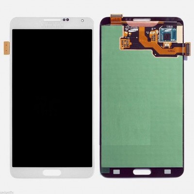 LCD with Touch Screen for Samsung GALAXY Note 3 Neo 3G SM-N750 - White (complete assembly folder)