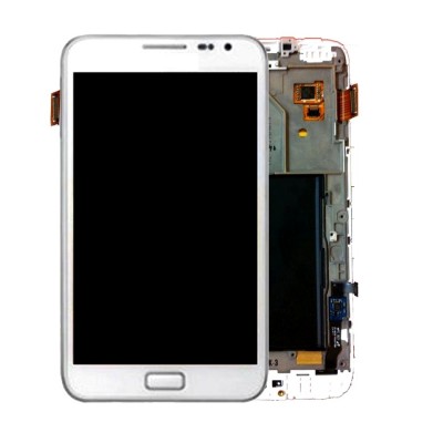 LCD with Touch Screen for Samsung Galaxy Note N7000 - White (complete assembly folder)