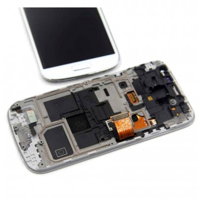 LCD with Touch Screen for Samsung Galaxy S4 Mini Plus I9195I - White (complete assembly folder)