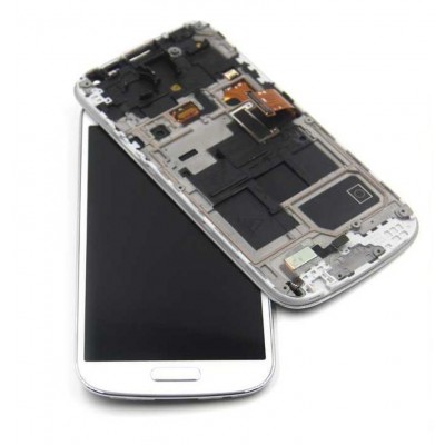 LCD with Touch Screen for Samsung Galaxy S4 Mini Plus I9195I - White (complete assembly folder)