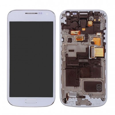 LCD with Touch Screen for Samsung Galaxy S4 Mini Plus I9195I - White (complete assembly folder)