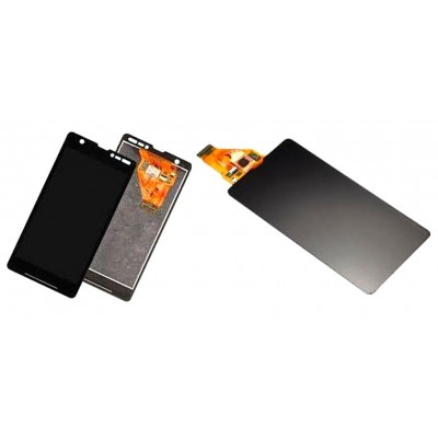 LCD with Touch Screen for Sony Xperia ZR C5502 - White (complete assembly folder)