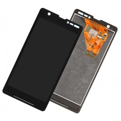 LCD with Touch Screen for Sony Xperia ZR C5502 - White (complete assembly folder)