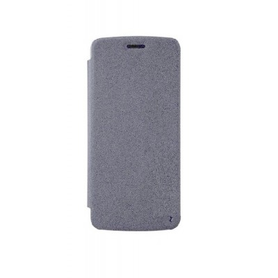 Flip Cover For Moto Z 2017 Grey By - Maxbhi.com