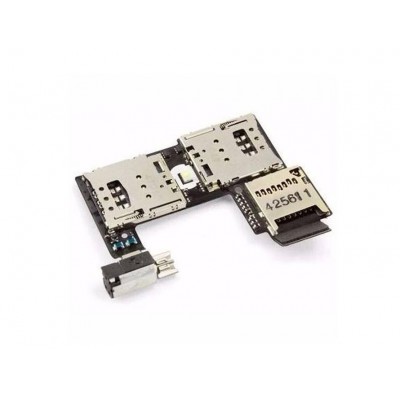 MMC + Sim Connector for Motorola Moto G 4G - 2nd gen