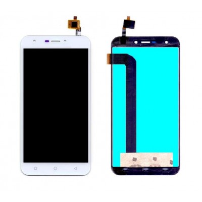Lcd With Touch Screen For Intex Aqua 5 5 Vr White By - Maxbhi Com
