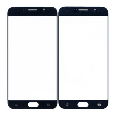 Replacement Front Glass For Samsung Galaxy A8 Black By - Maxbhi Com