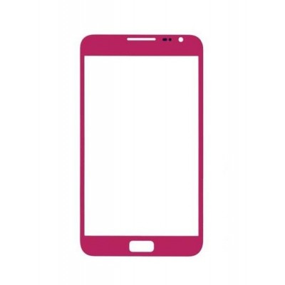 Replacement Front Glass For Samsung Galaxy Note N7000 Pink By - Maxbhi.com