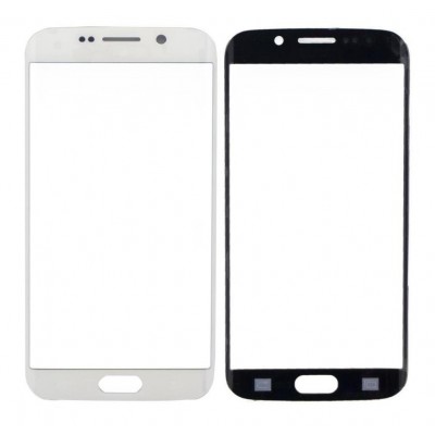Replacement Front Glass For Samsung Galaxy S6 Edge White By - Maxbhi Com