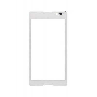 Replacement Front Glass For Sony Xperia C Hspa Plus C2305 White By - Maxbhi.com