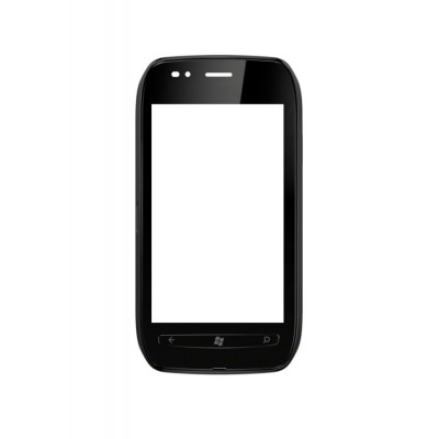 Replacement Front Glass For Nokia Lumia 710 Black By - Maxbhi.com