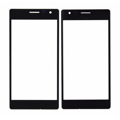 Replacement Front Glass For Nokia Lumia 730 Black By - Maxbhi Com