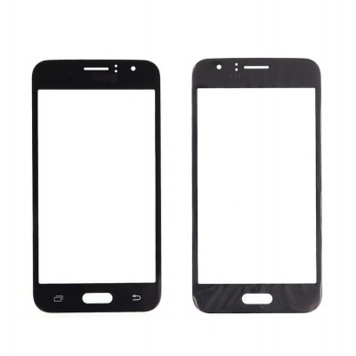 Replacement Front Glass For Samsung Galaxy J1 2016 Black By - Maxbhi Com