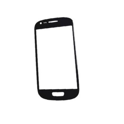 Replacement Front Glass For Samsung Galaxy S3 Mini Black By - Maxbhi.com