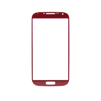 Replacement Front Glass For Samsung Galaxy S4 Value Edition I9515 Red By - Maxbhi.com