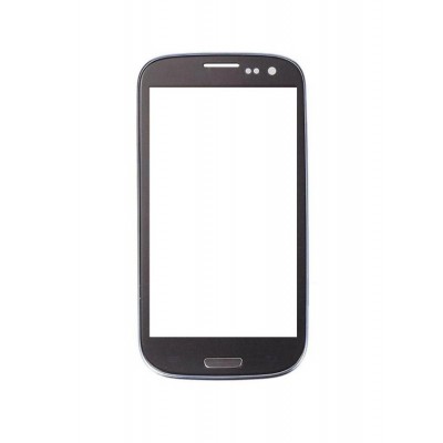 Replacement Front Glass For Samsung I9300i Galaxy S3 Neo Grey By - Maxbhi.com