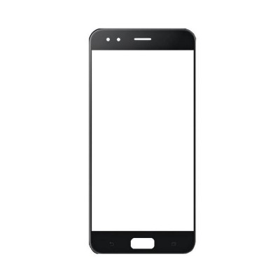 Replacement Front Glass For Asus Zenfone 4 Black By - Maxbhi.com