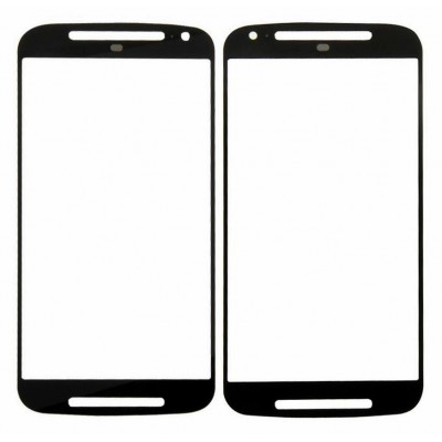 Replacement Front Glass For Motorola Moto G 2nd Gen Black By - Maxbhi Com