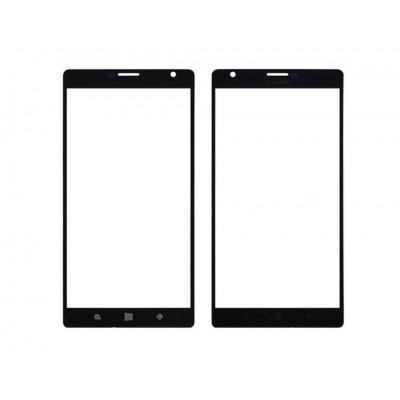 Replacement Front Glass For Nokia Lumia 1520 Black By - Maxbhi Com