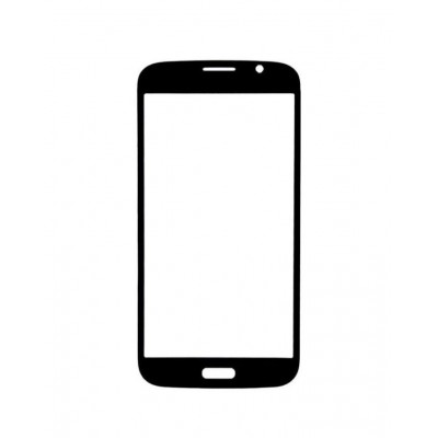 Replacement Front Glass For Samsung Galaxy Mega I9152 With Dual Sim Black By - Maxbhi.com