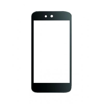 Replacement Front Glass For Spice Android One Dream Uno Mi498 Black By - Maxbhi.com