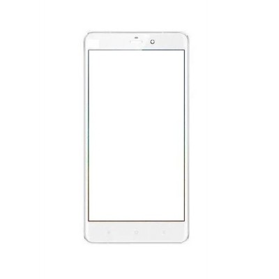 Replacement Front Glass For Xiaomi Mi Note Silver By - Maxbhi.com