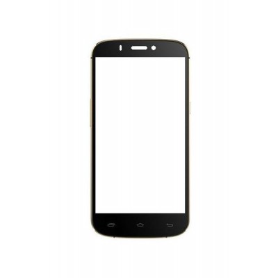 Replacement Front Glass For Micromax Canvas Gold A300 Black By - Maxbhi.com