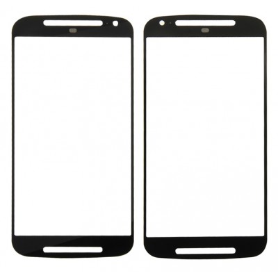 Replacement Front Glass For Moto E 2nd Genblack By - Maxbhi Com