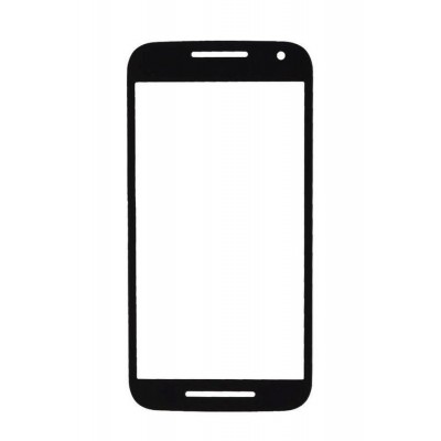 Replacement Front Glass For Motorola Moto G 3rd Gen Black By - Maxbhi.com