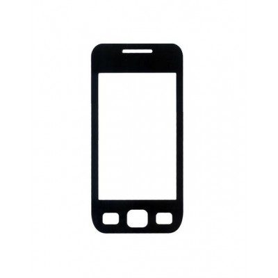 Replacement Front Glass For Samsung Wave525 S5253 Black By - Maxbhi.com