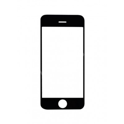 Replacement Front Glass For Apple Iphone 16gb Black By - Maxbhi.com