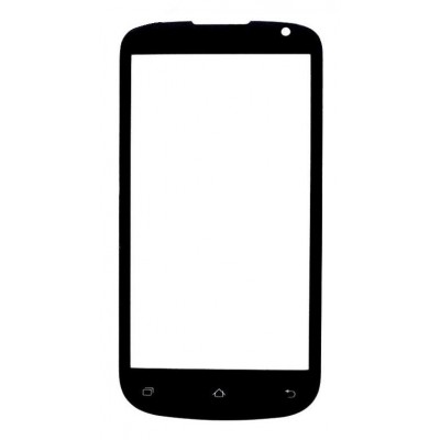 Replacement Front Glass For Micromax Canvas Elanza A93 Black By - Maxbhi Com