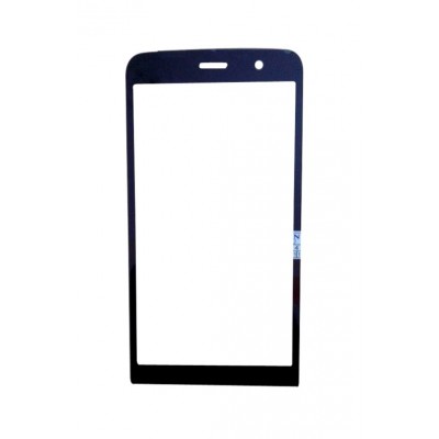 Replacement Front Glass For Micromax Canvas L A108 Black By - Maxbhi.com