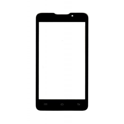 Replacement Front Glass For Micromax Canvas Viva A72 Black By - Maxbhi.com