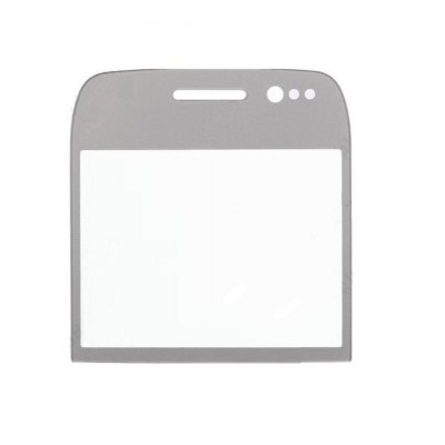 Replacement Front Glass For Nokia E6 E600 Silver By - Maxbhi.com